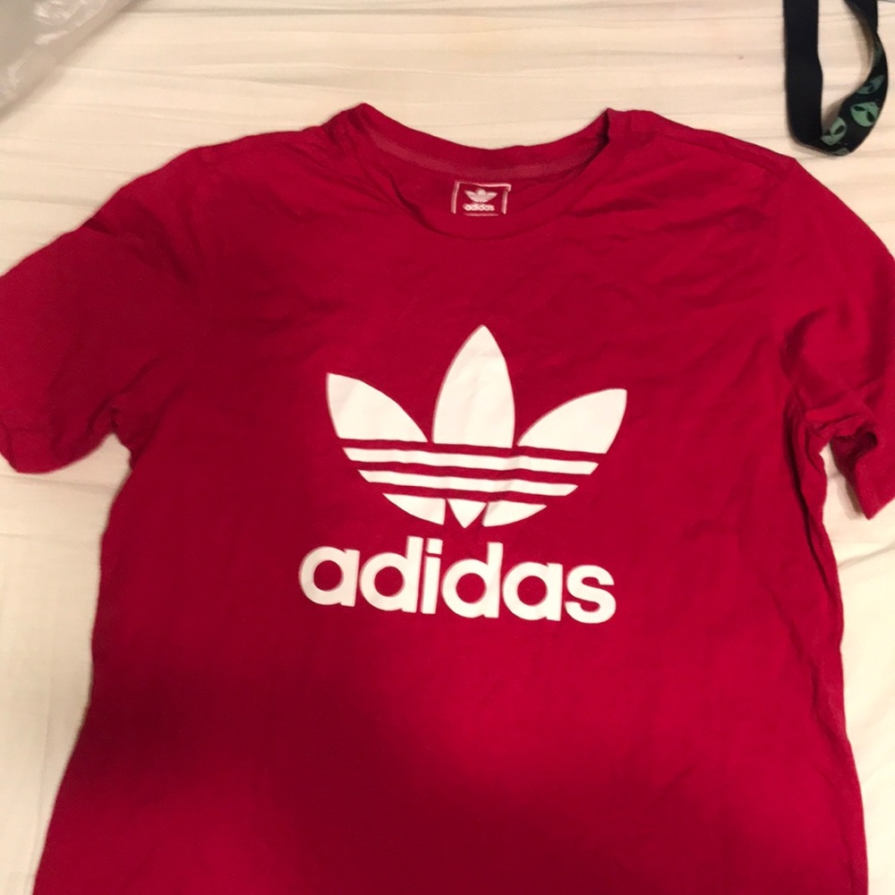 Kids adidas red top originals